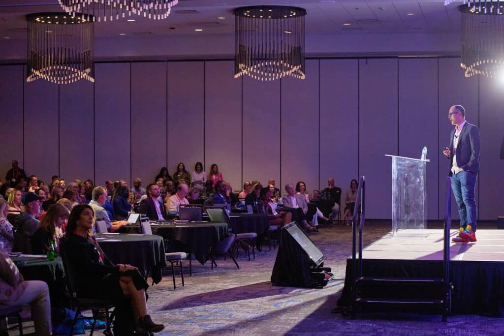 Kurtis Cicalo speaking at PropTech South 2025